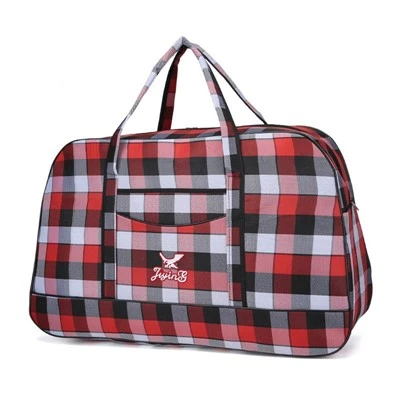 Woven Duffel Bag with Zipper